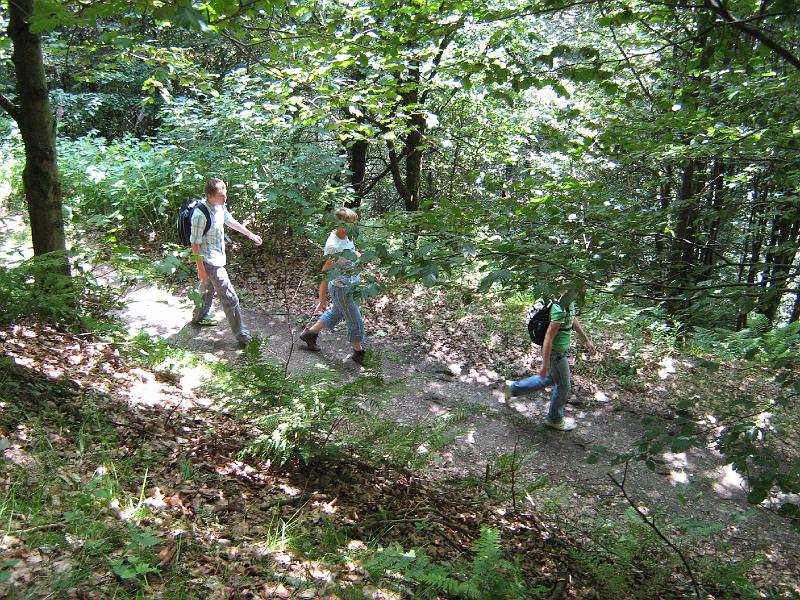 schluchtenpfad_winterberg_wandeling.jpg - Om de wandelspieren los te gooien doen we maandag een korte wandeltocht in Winterberg. Het Schluchten- en Bruckenpfad. Volgens de folders zwaar en uitdagend, maar dat viel nogal mee.
